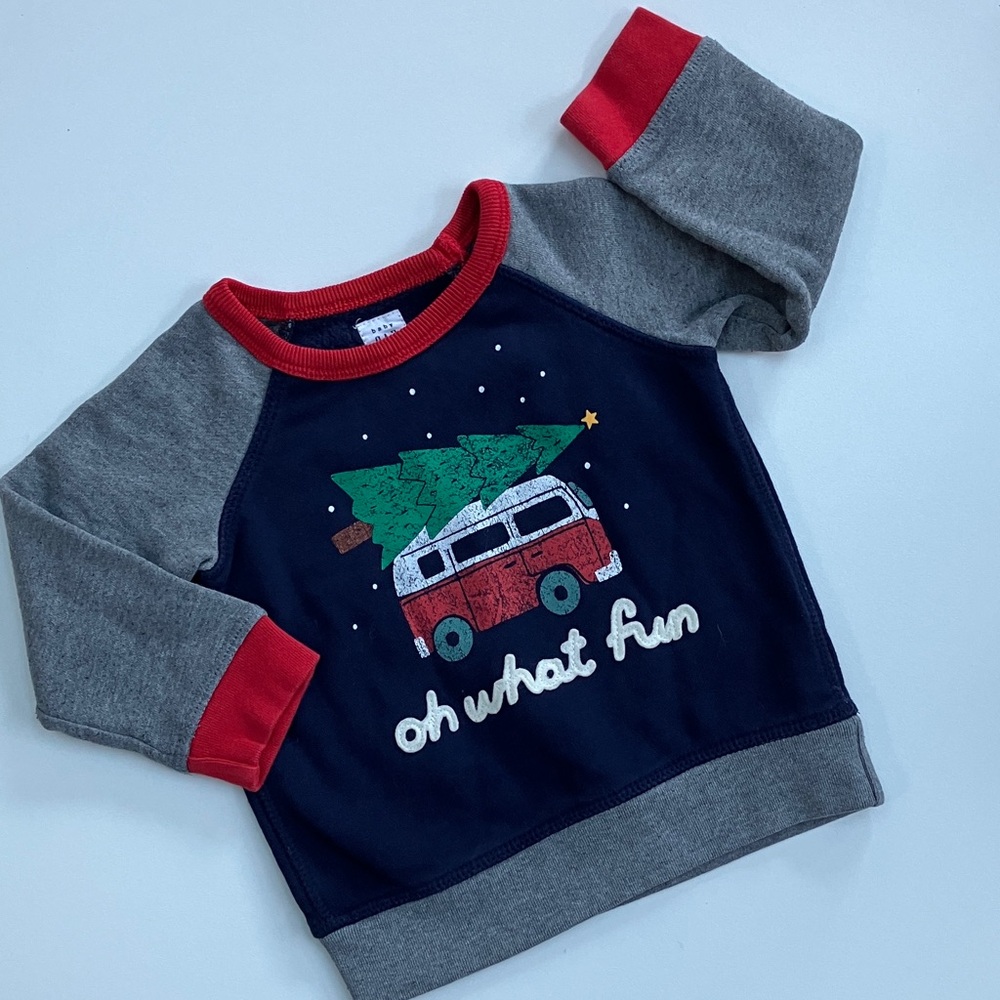 Baby Gap Holiday "oh what fun' Sweatshirt